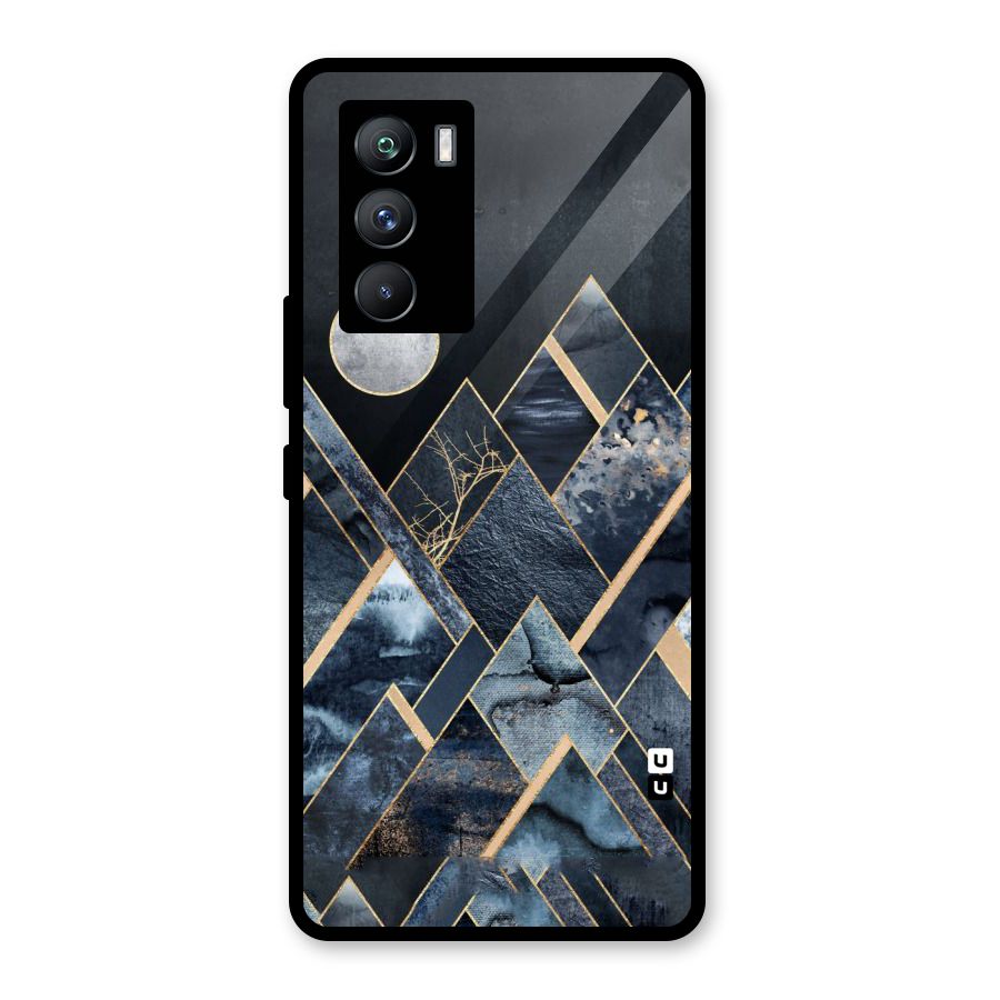 Abstract Scenic Design Glass Back Case for Vivo iQOO 9 SE