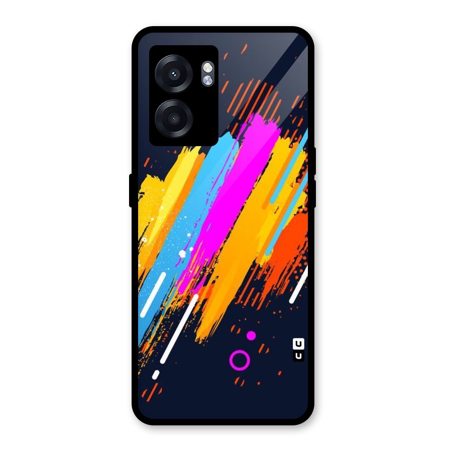 Abstract Shades Glass Back Case for Realme Narzo 50 5G