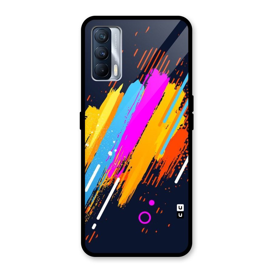 Abstract Shades Glass Back Case for Realme X7