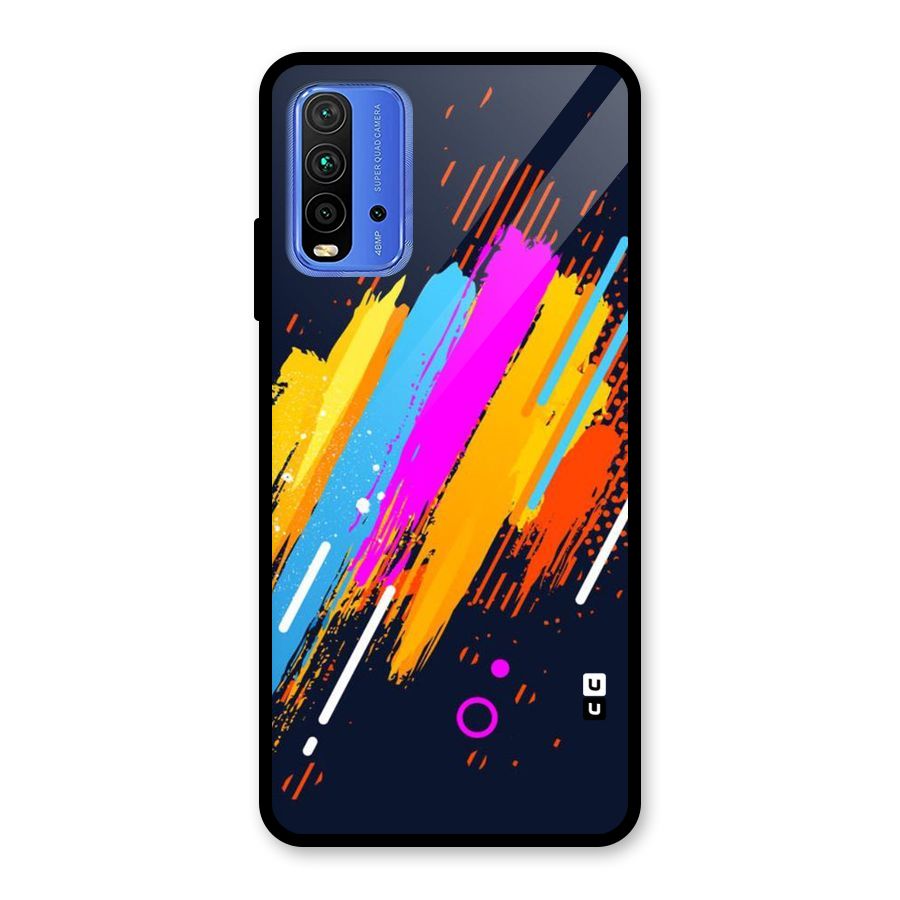Abstract Shades Glass Back Case for Redmi 9 Power
