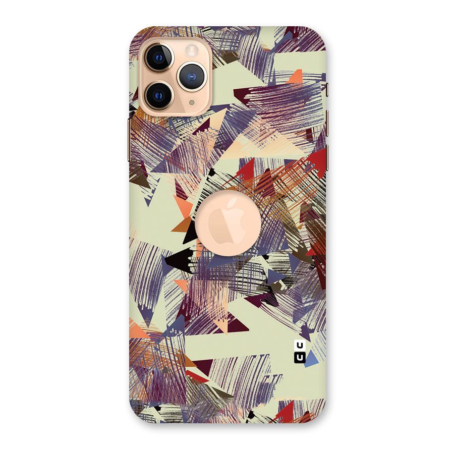 Abstract Sketch Back Case for iPhone 11 Pro Max Logo Cut