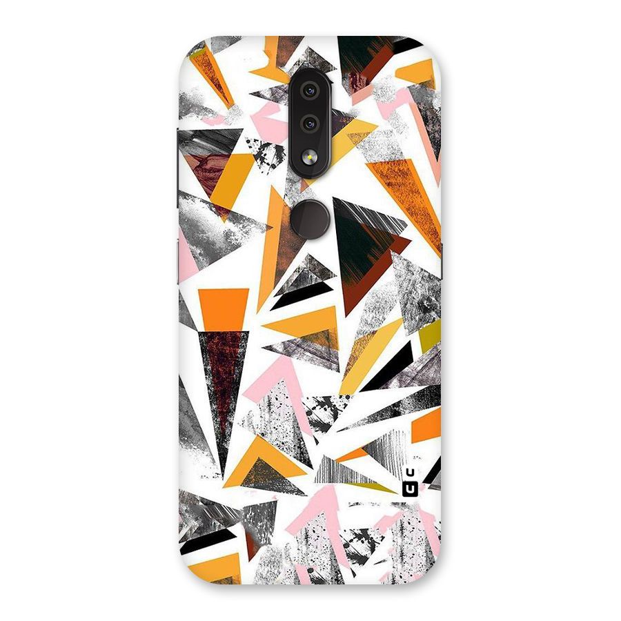 Abstract Sketchy Triangles Back Case for Nokia 4.2