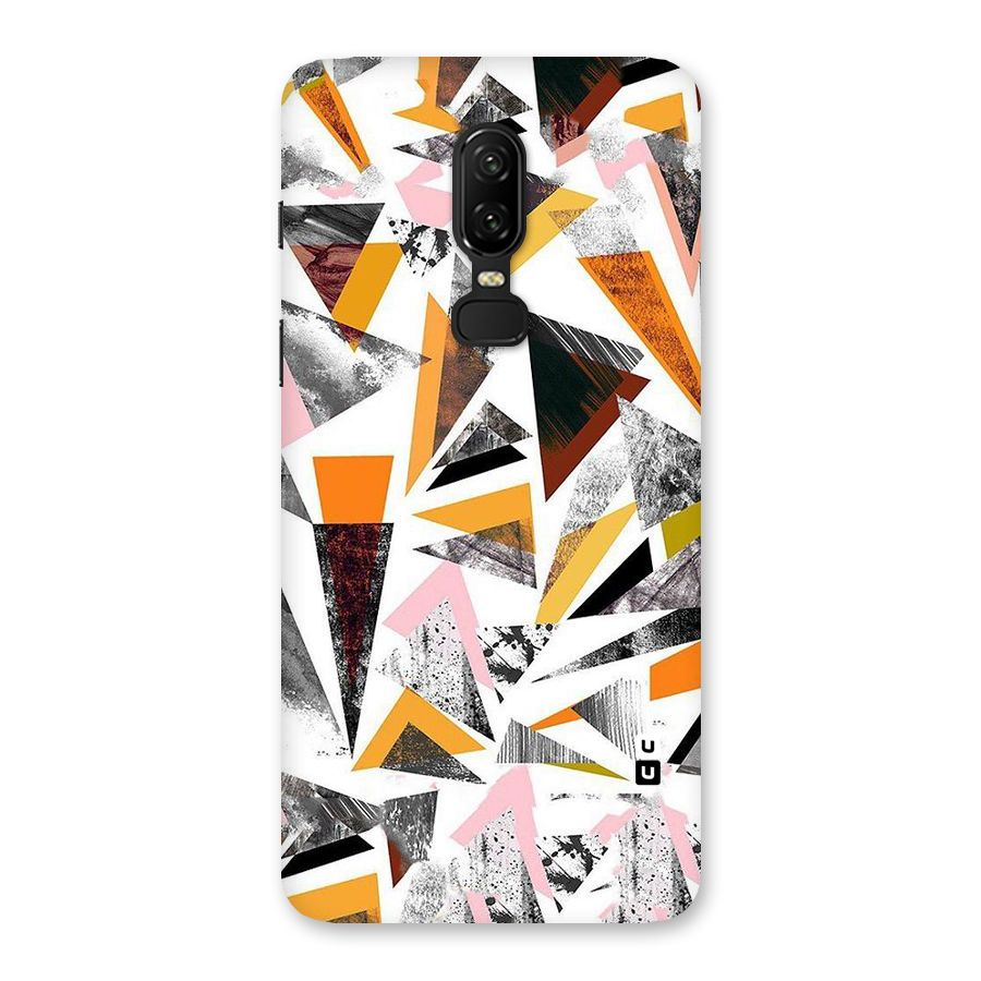 Abstract Sketchy Triangles Back Case for OnePlus 6