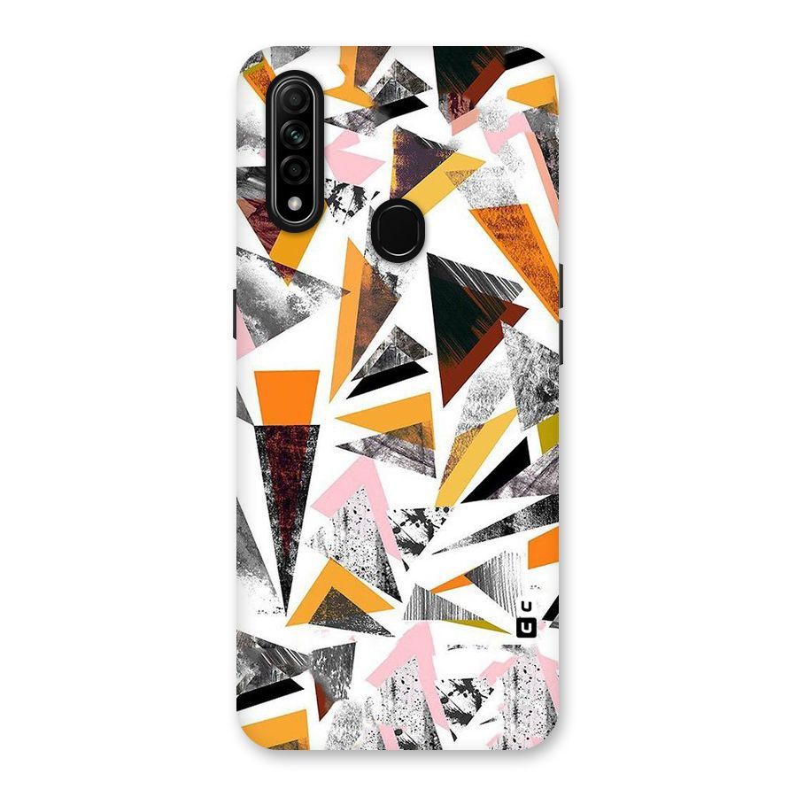 Abstract Sketchy Triangles Back Case for Oppo A31