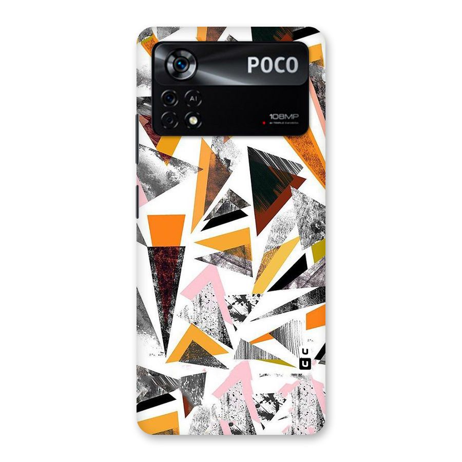 Abstract Sketchy Triangles Back Case for Poco X4 Pro 5G
