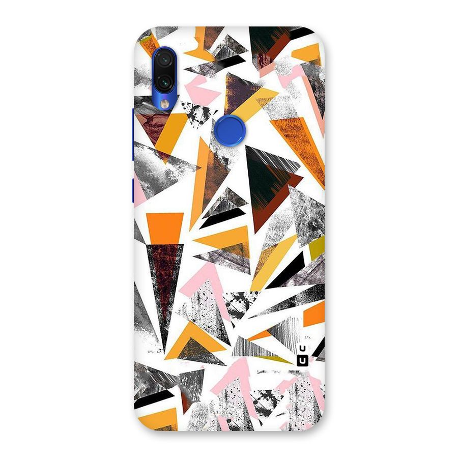 Abstract Sketchy Triangles Back Case for Redmi Note 7S