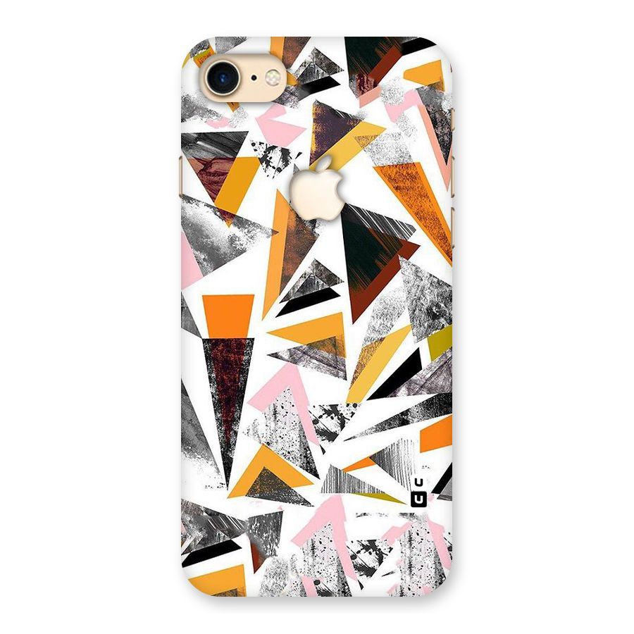 Abstract Sketchy Triangles Back Case for iPhone 7 Apple Cut
