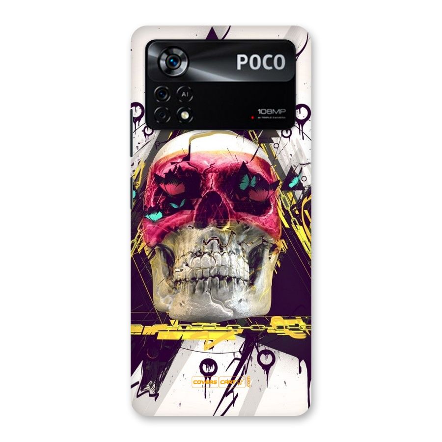 Abstract Skull Back Case for Poco X4 Pro 5G