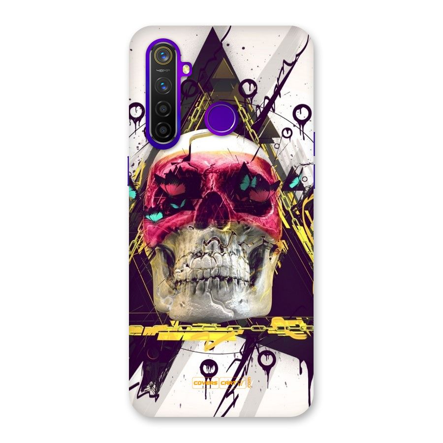 Abstract Skull Back Case for Realme 5 Pro