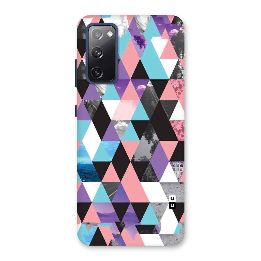 Abstract Splash Triangles Back Case for Galaxy S20 FE