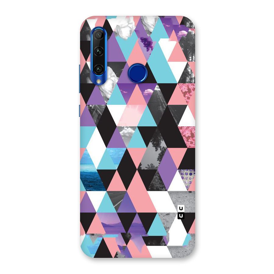 Abstract Splash Triangles Back Case for Honor 20i