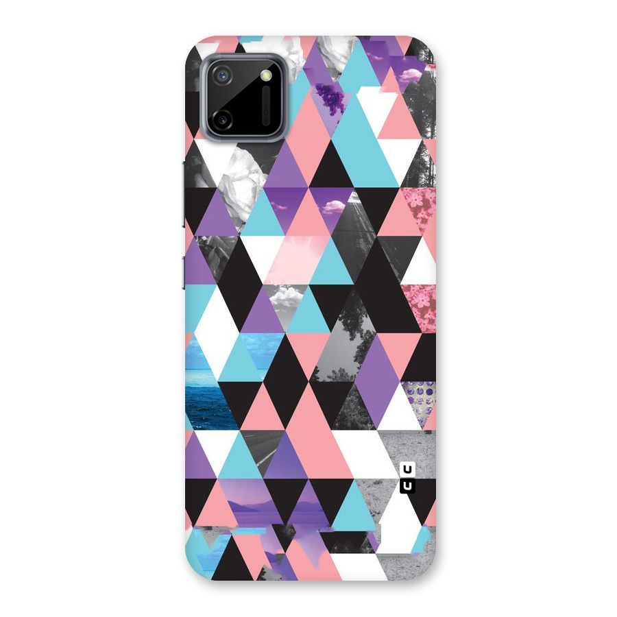 Abstract Splash Triangles Back Case for Realme C11