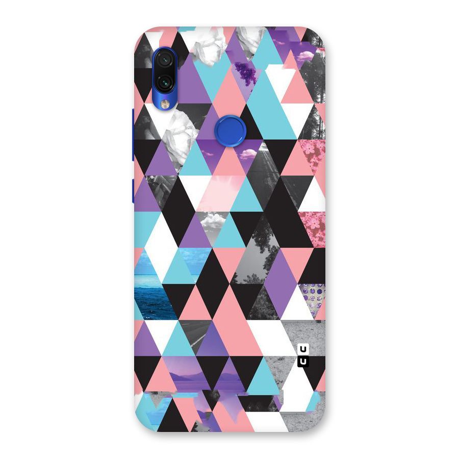 Abstract Splash Triangles Back Case for Redmi Note 7S