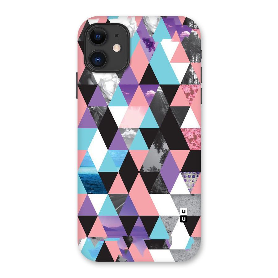 Abstract Splash Triangles Back Case for iPhone 11