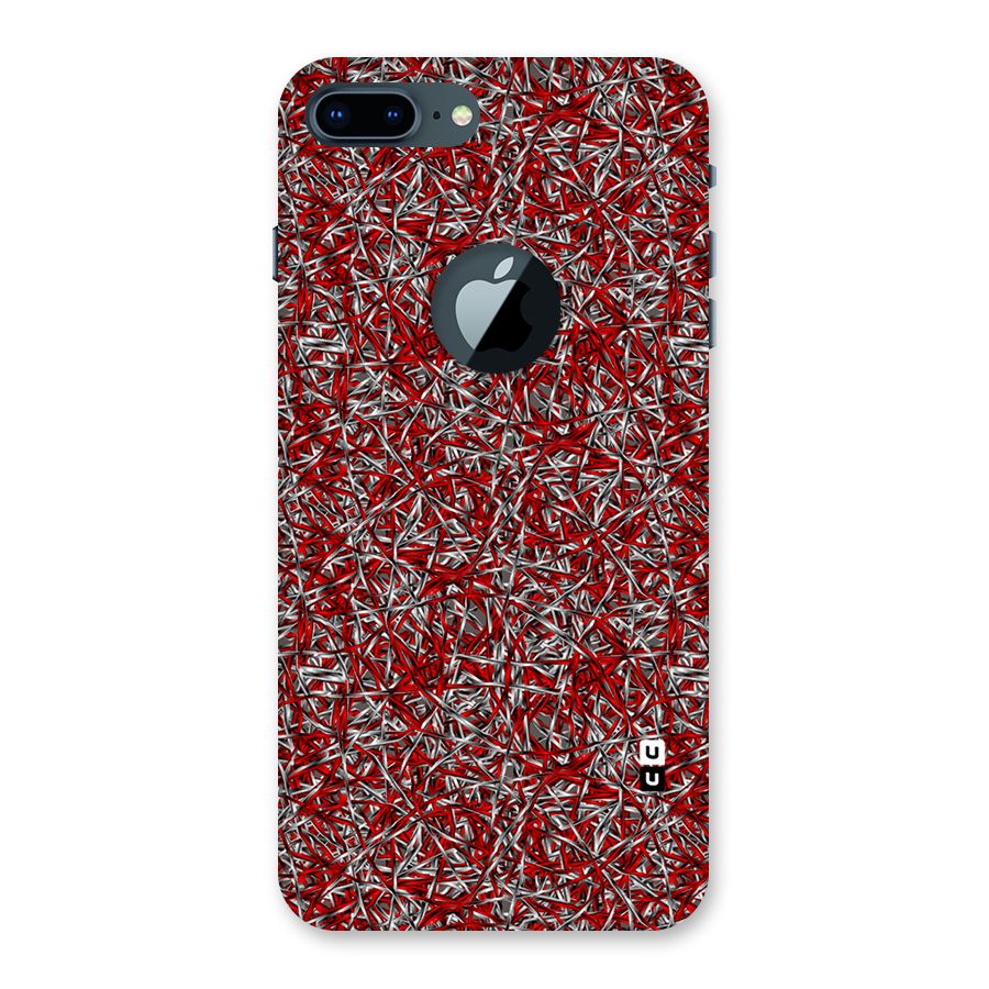 Abstract Threads Back Case for iPhone 7 Plus Logo Cut