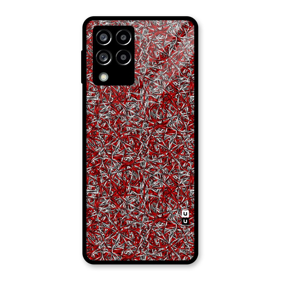 Abstract Threads Glass Back Case for Galaxy M53 5G