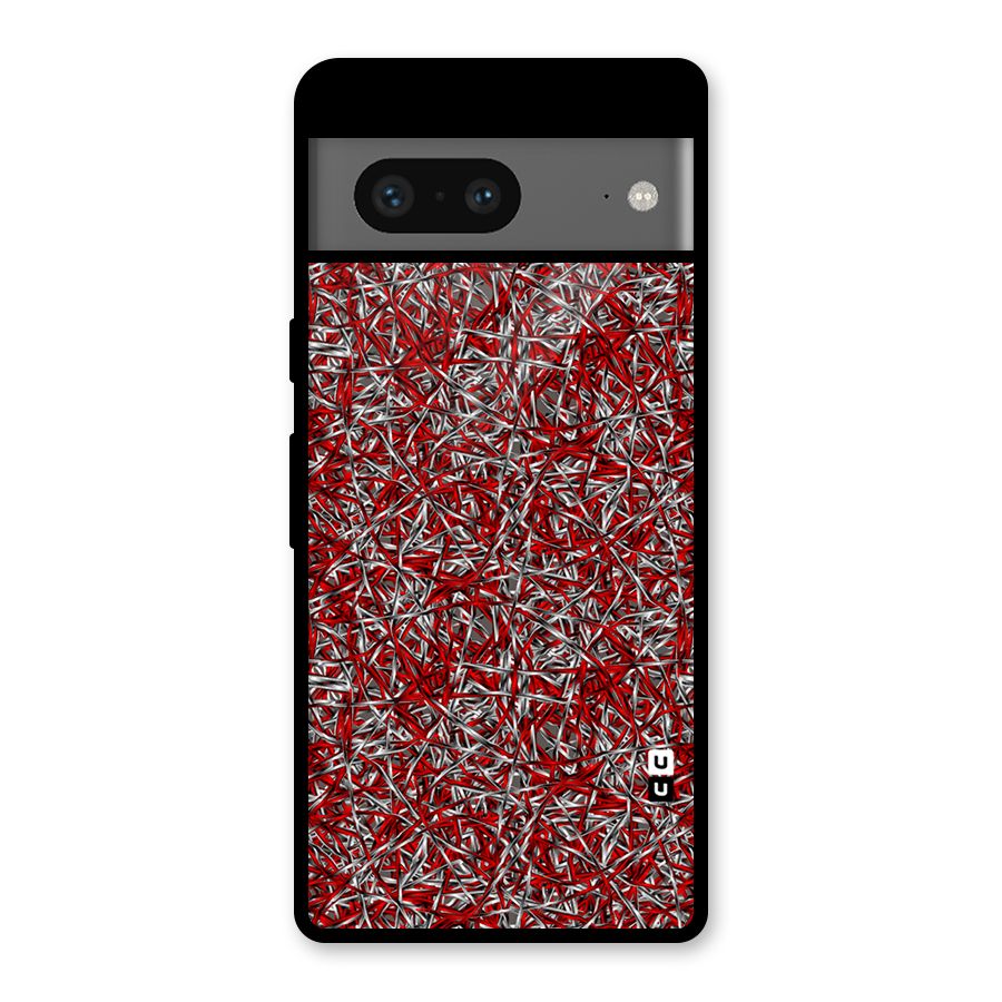 Abstract Threads Glass Back Case for Google Pixel 7