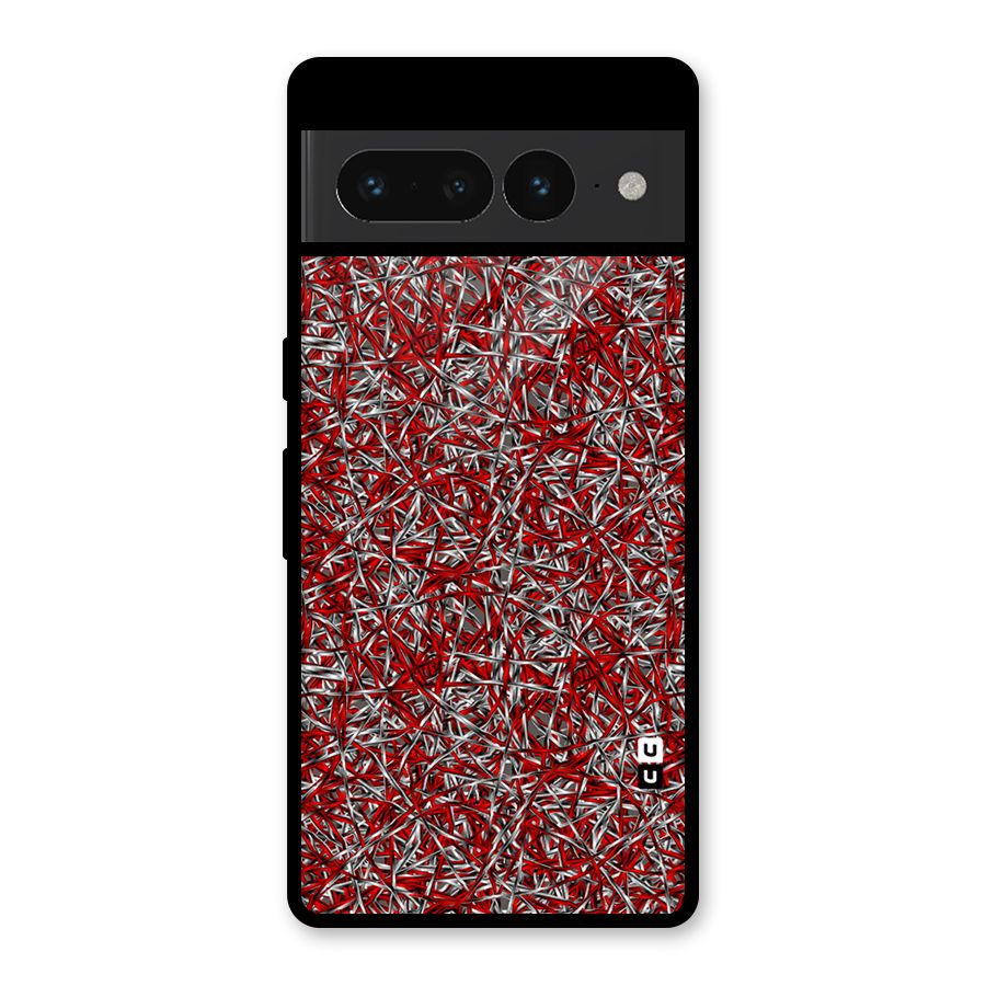 Abstract Threads Glass Back Case for Google Pixel 7 Pro