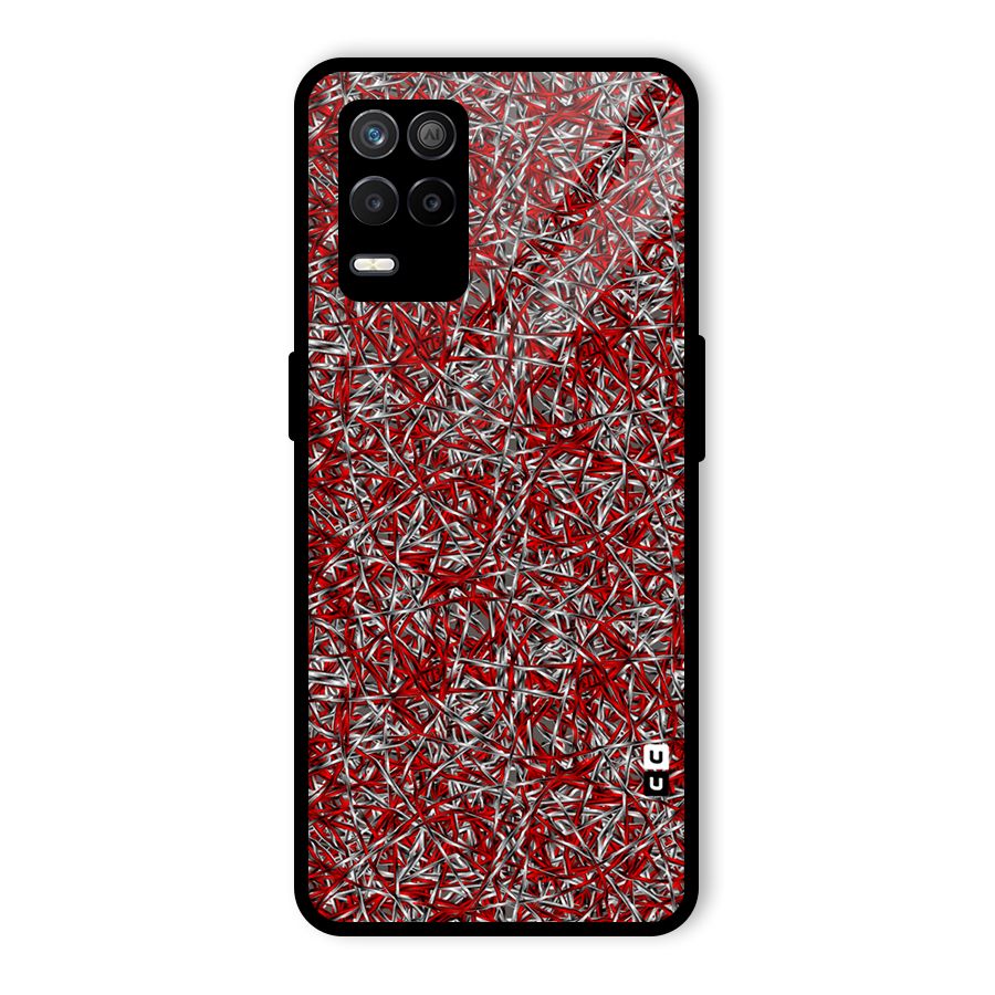 Abstract Threads Glass Back Case for Realme 8 5G