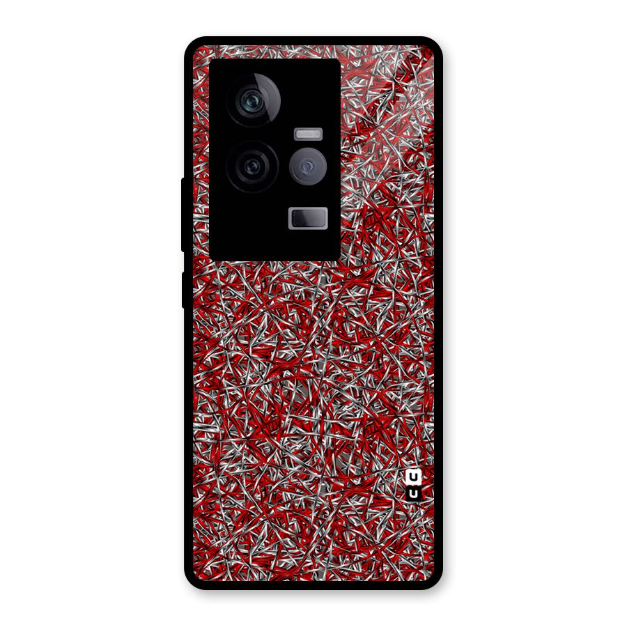 Abstract Threads Glass Back Case for Vivo iQOO 11 5G