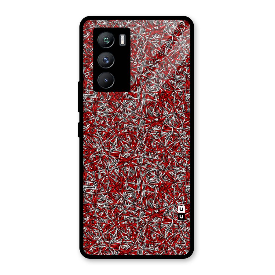 Abstract Threads Glass Back Case for Vivo iQOO 9 SE