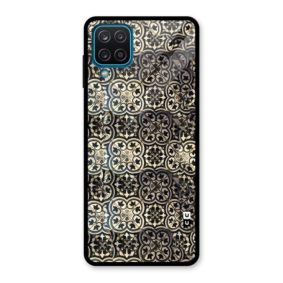 Abstract Tile Glass Back Case for Galaxy A12