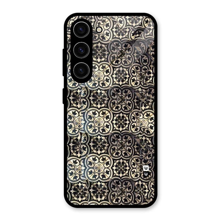 Abstract Tile Glass Back Case for Galaxy S23