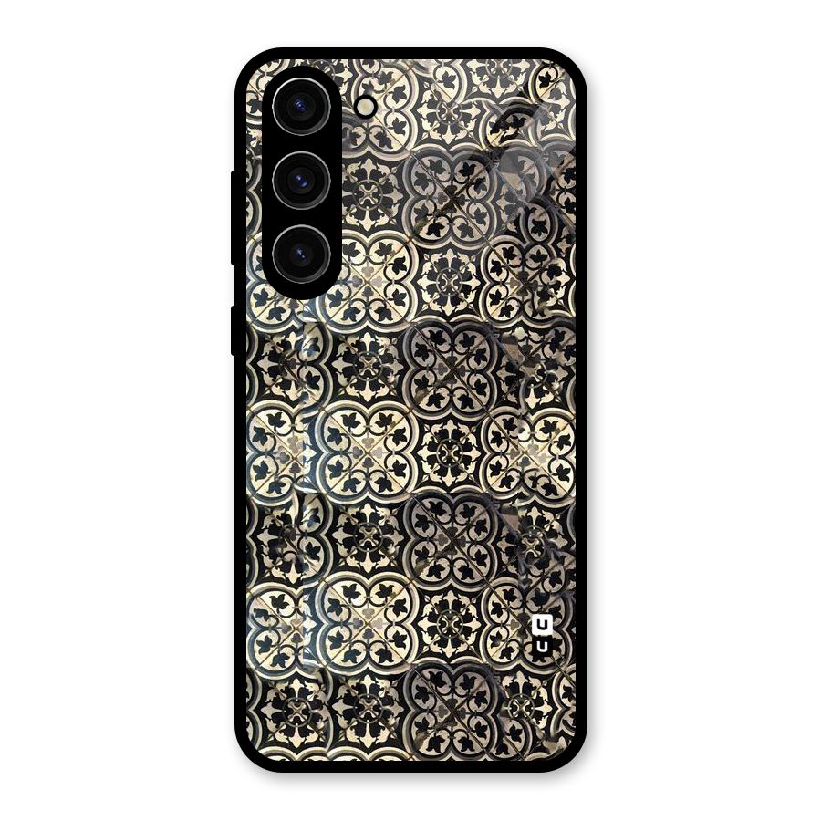 Abstract Tile Glass Back Case for Galaxy S23 Plus