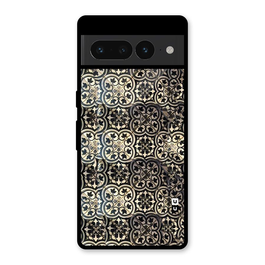 Abstract Tile Glass Back Case for Google Pixel 7 Pro
