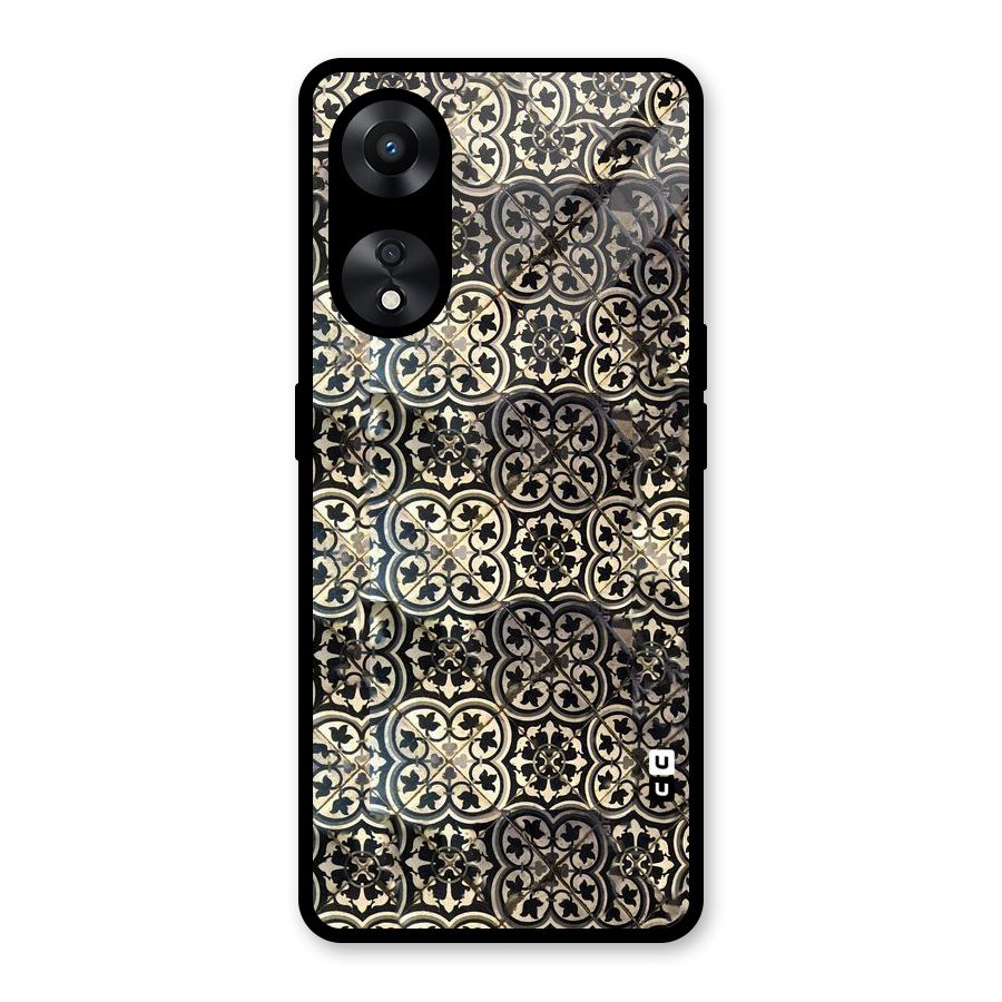Abstract Tile Glass Back Case for Oppo A78