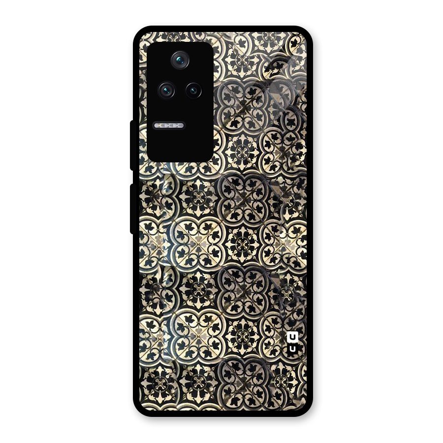 Abstract Tile Glass Back Case for Poco F4 5G