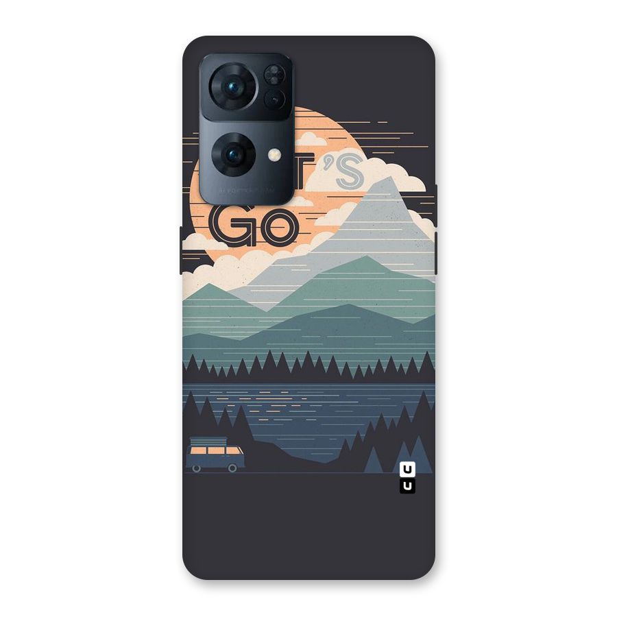 Abstract Travel Back Case for Oppo Reno7 Pro 5G