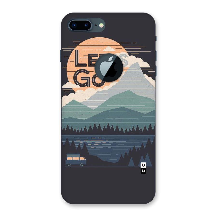 Abstract Travel Back Case for iPhone 7 Plus Logo Cut