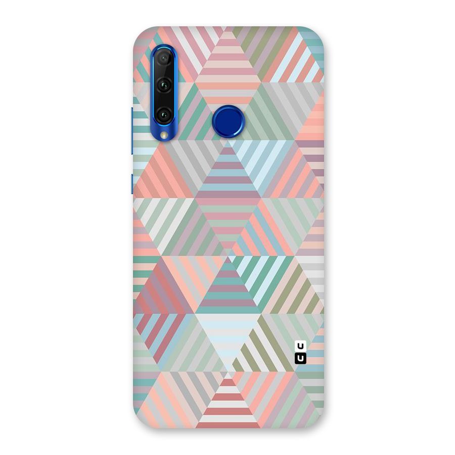 Abstract Triangle Lines Back Case for Honor 20i