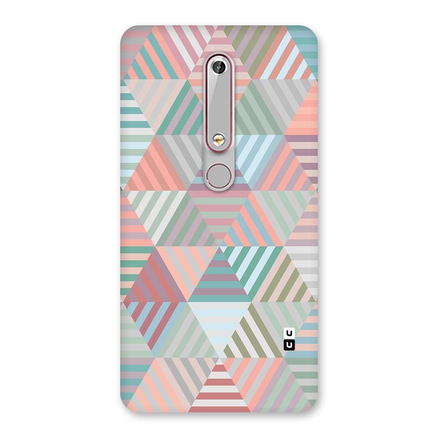 Abstract Triangle Lines Back Case for Nokia 6.1
