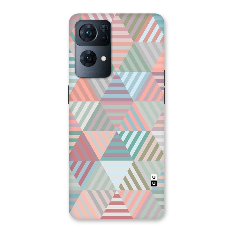 Abstract Triangle Lines Back Case for Oppo Reno7 Pro 5G