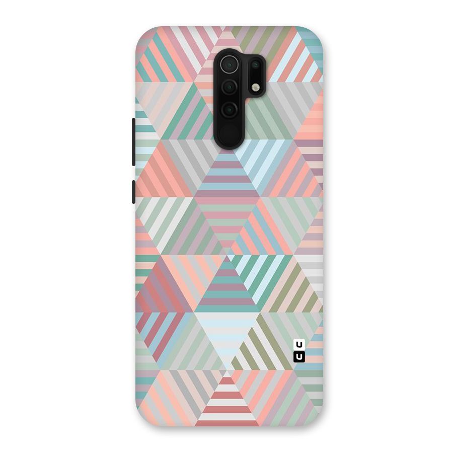 Abstract Triangle Lines Back Case for Poco M2