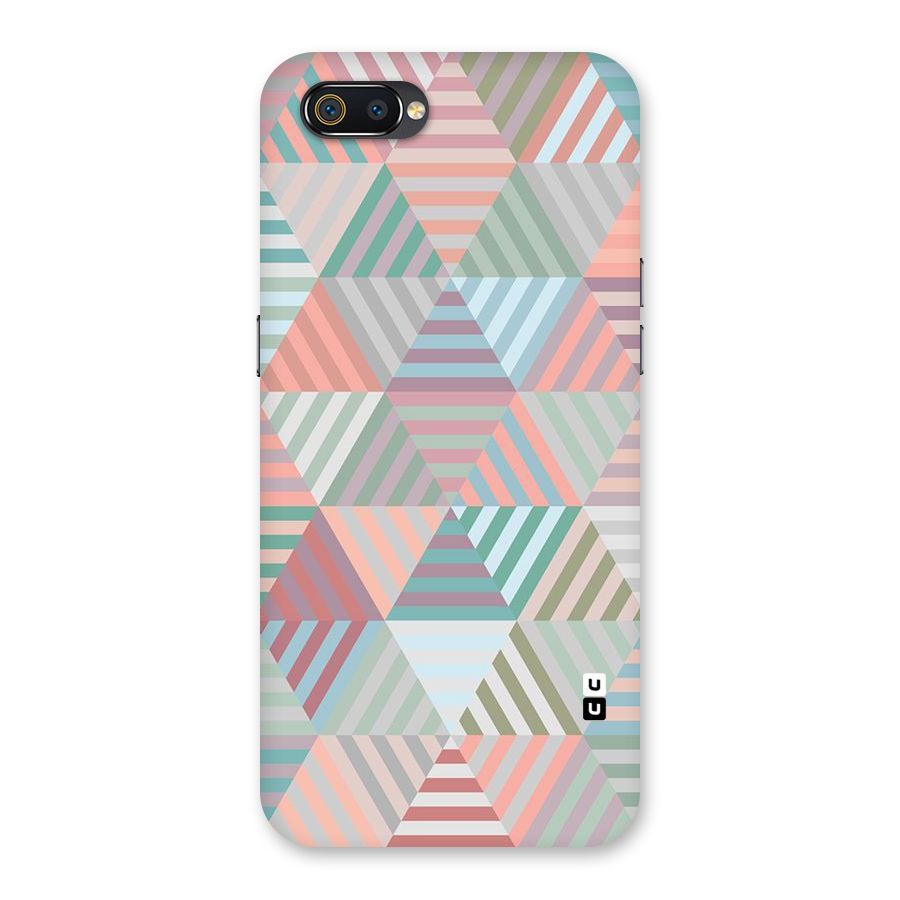 Abstract Triangle Lines Back Case for Realme C2