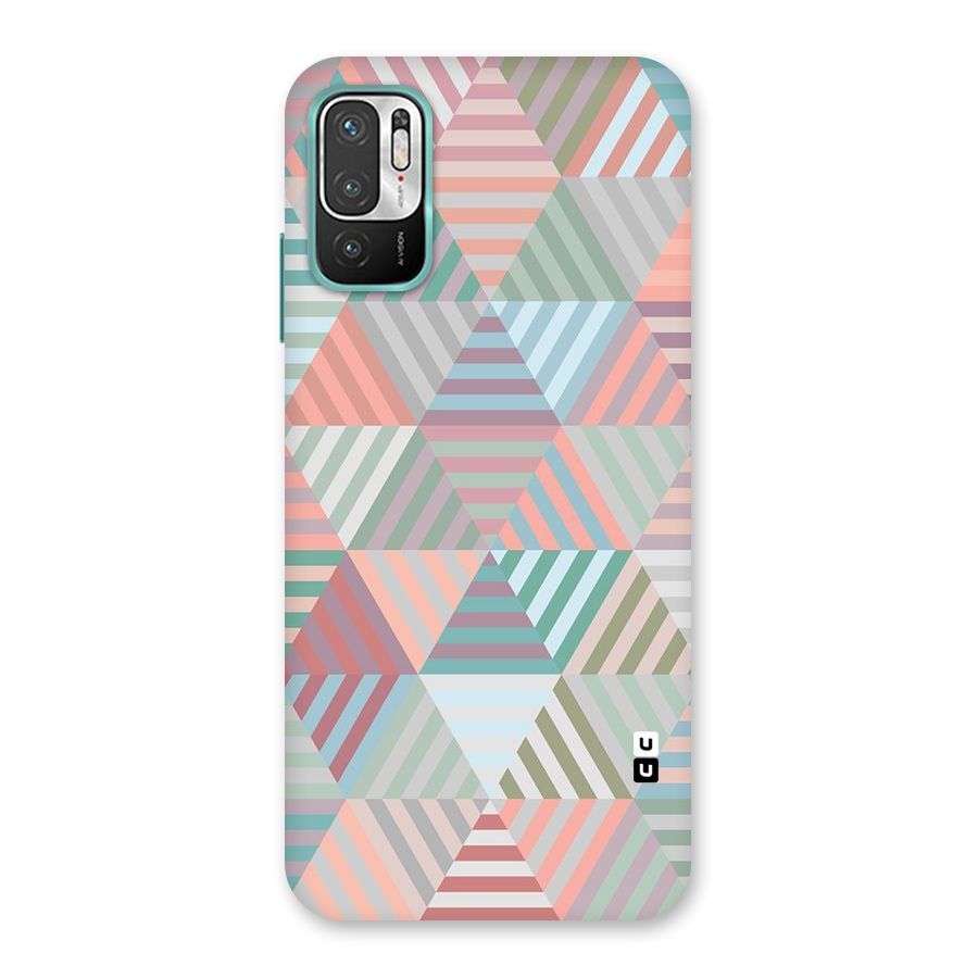 Abstract Triangle Lines Back Case for Redmi Note 10T 5G