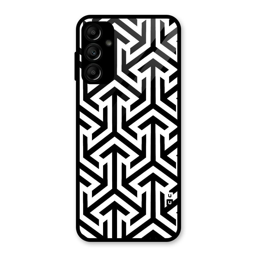 Abstract Triple Arrows Glass Back Case for Galaxy A14 5G