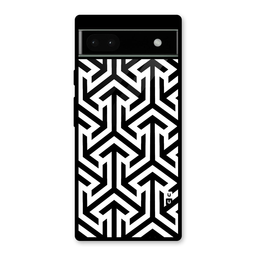 Abstract Triple Arrows Glass Back Case for Google Pixel 6a