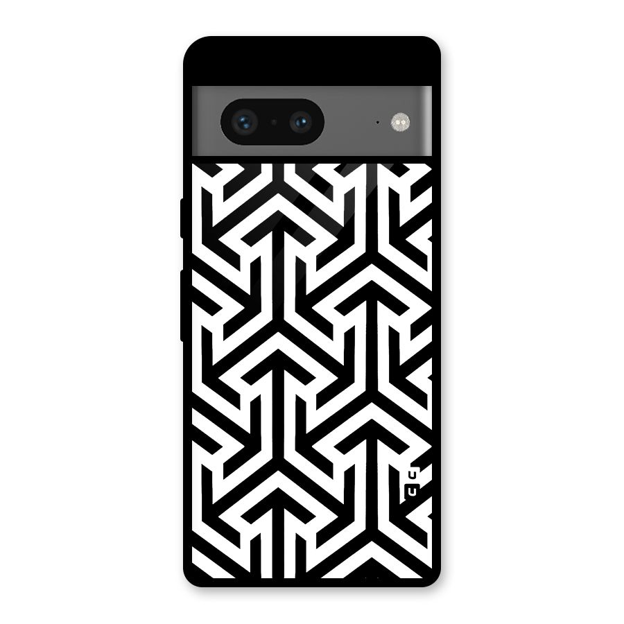Abstract Triple Arrows Glass Back Case for Google Pixel 7