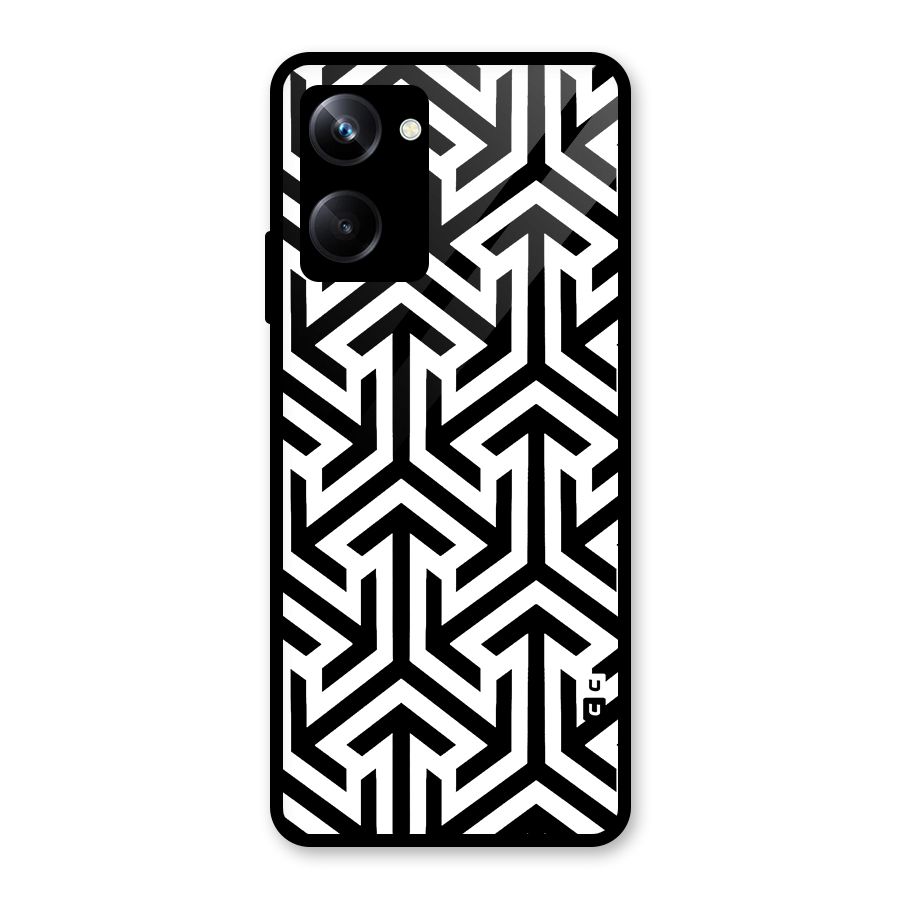 Abstract Triple Arrows Glass Back Case for Realme 10 Pro