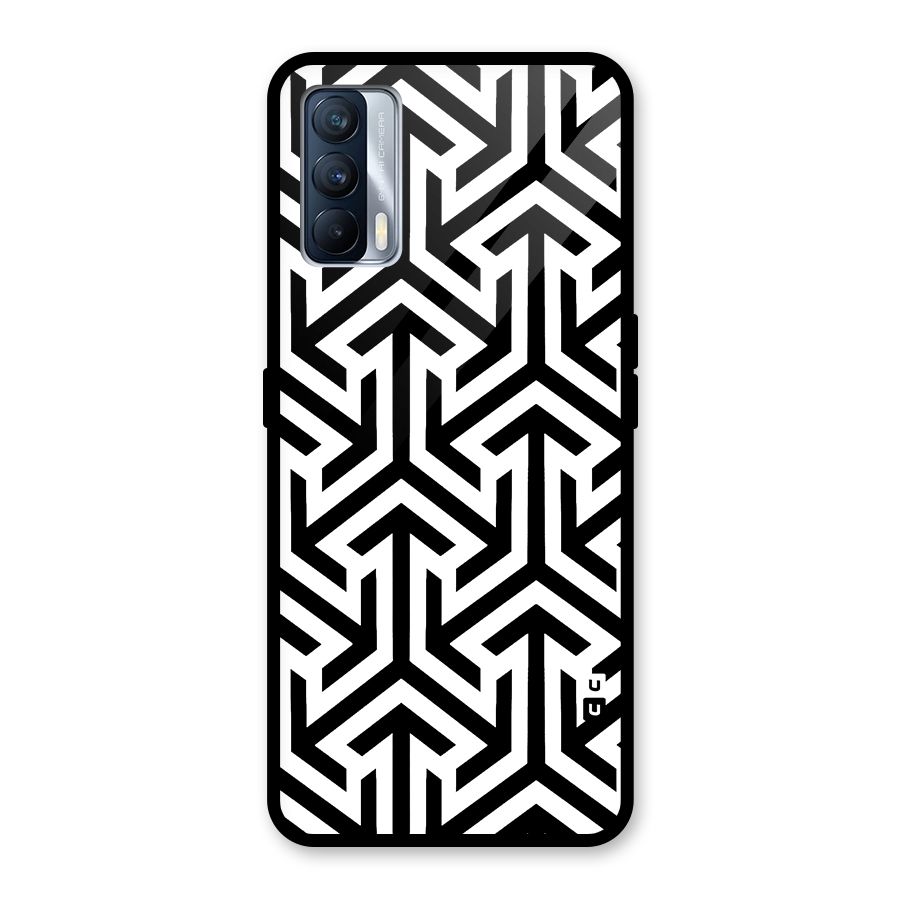 Abstract Triple Arrows Glass Back Case for Realme X7