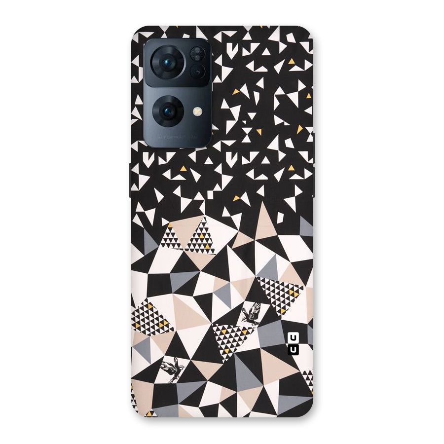 Abstract Varied Triangles Back Case for Oppo Reno7 Pro 5G