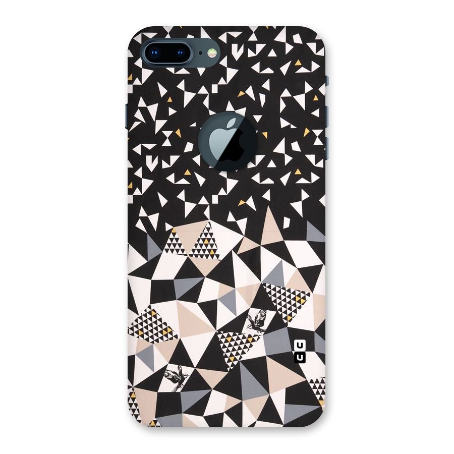 Abstract Varied Triangles Back Case for iPhone 7 Plus Logo Cut