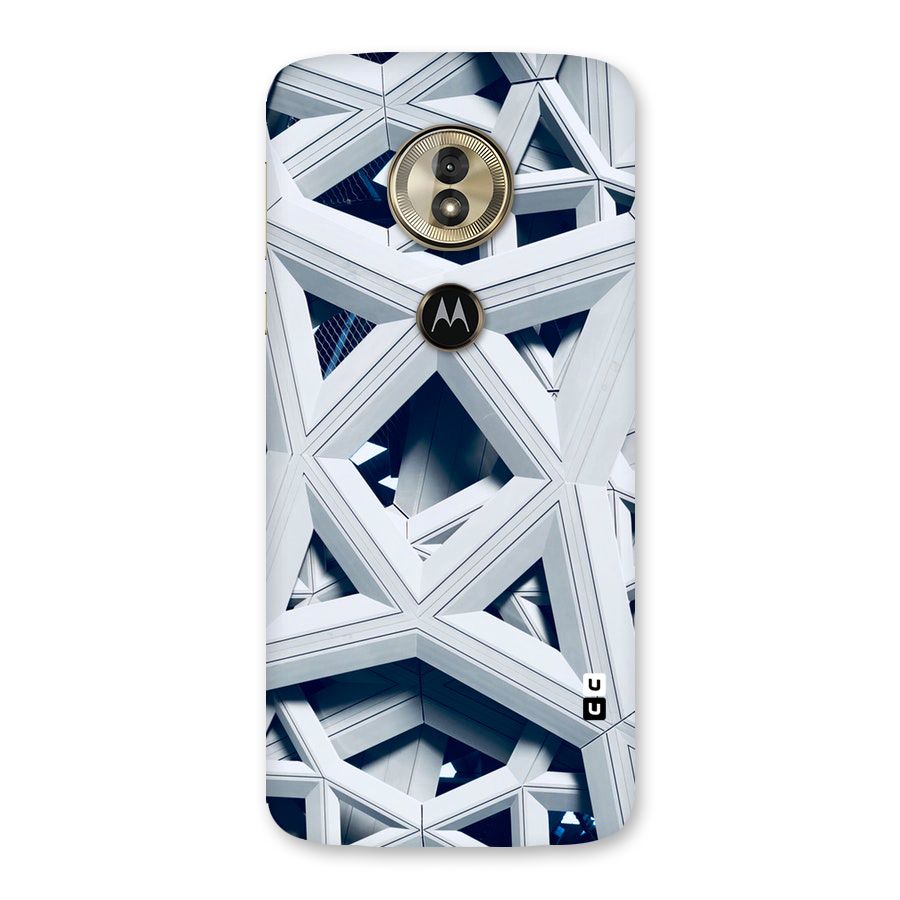 Abstract White Lines Back Case for Moto G6 Play
