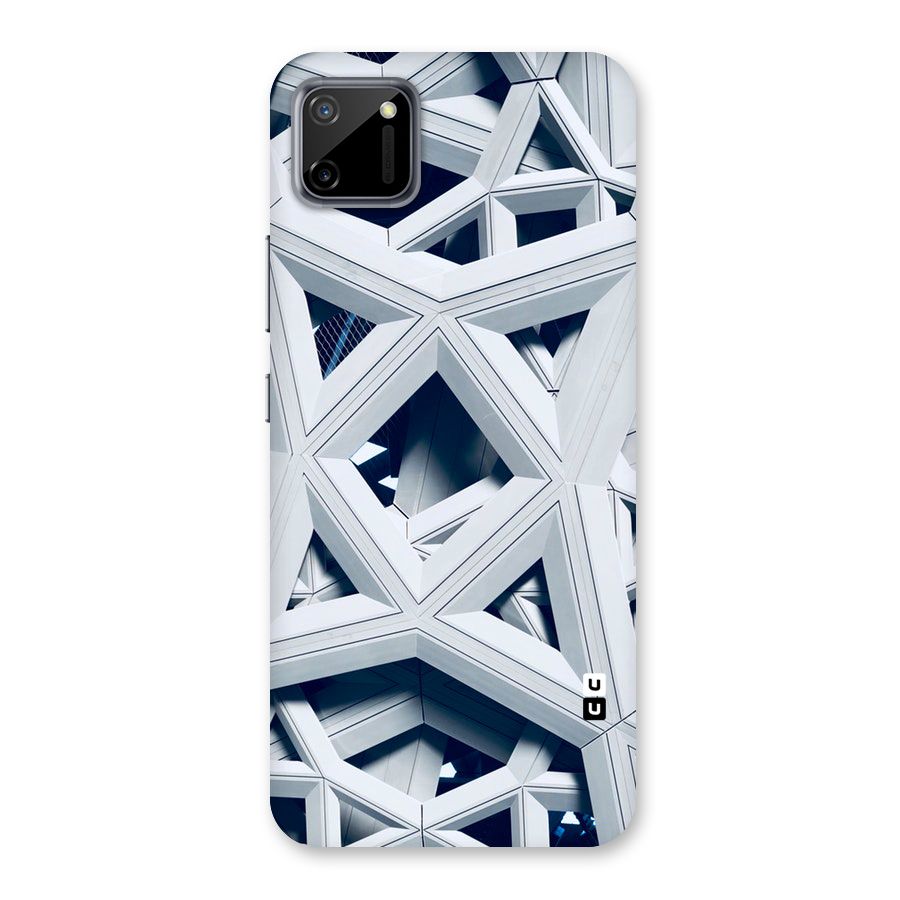 Abstract White Lines Back Case for Realme C11