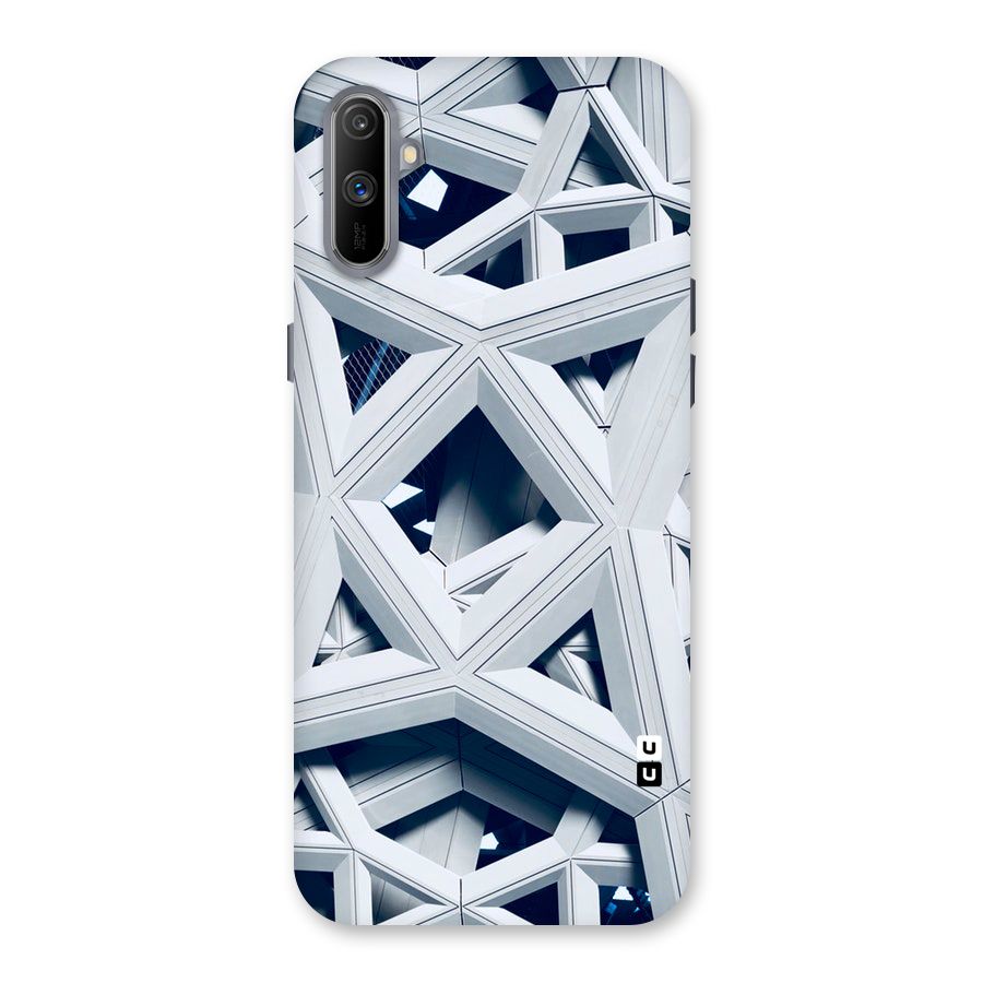 Abstract White Lines Back Case for Realme C3