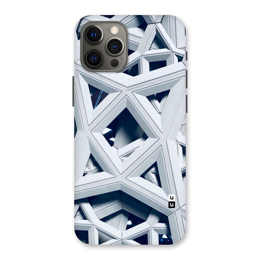 Abstract White Lines Back Case for iPhone 12 Pro Max